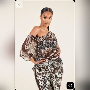 Brown African Pattern Matching Set